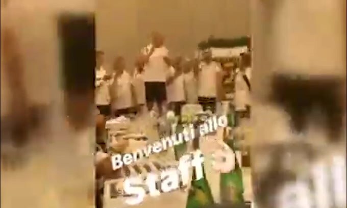 "Bella Ciao", lo staff di Sarri si presenta così