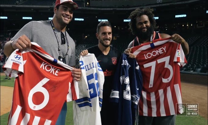 L'Atletico Madrid fa visita ai Dallas Cowboys