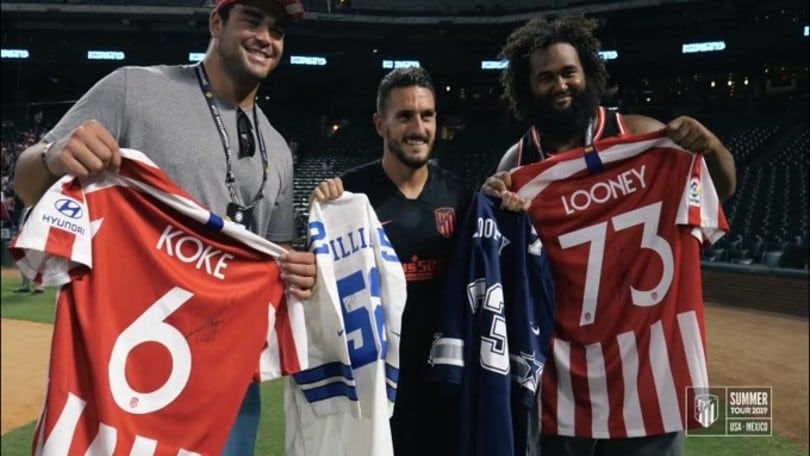 L'Atletico Madrid fa visita ai Dallas Cowboys