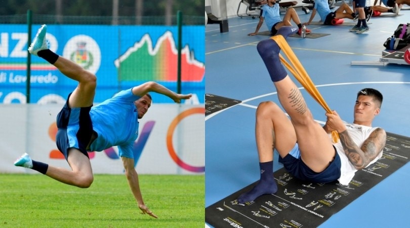 Lazio a lavoro ad Auronzo tra acrobazie e palestra