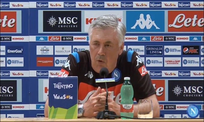 Ancelotti su James: "E' in vendita, il Napoli vuole prenderlo"
