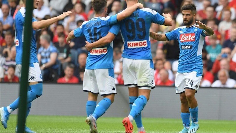 Il Napoli stende il Liverpool: 3-0 a Edimburgo