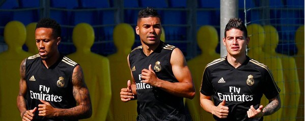 Napoli, James Rodriguez in ritiro con il Real Madrid