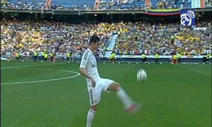 Real Madrid, James Rodriguez si allena con il gruppo