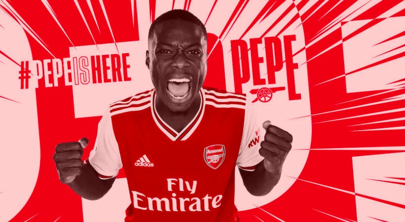 Pepé all'Arsenal, è ufficiale. Emery: "Ci aiuterà a raggiungere i nostri obiettivi"
