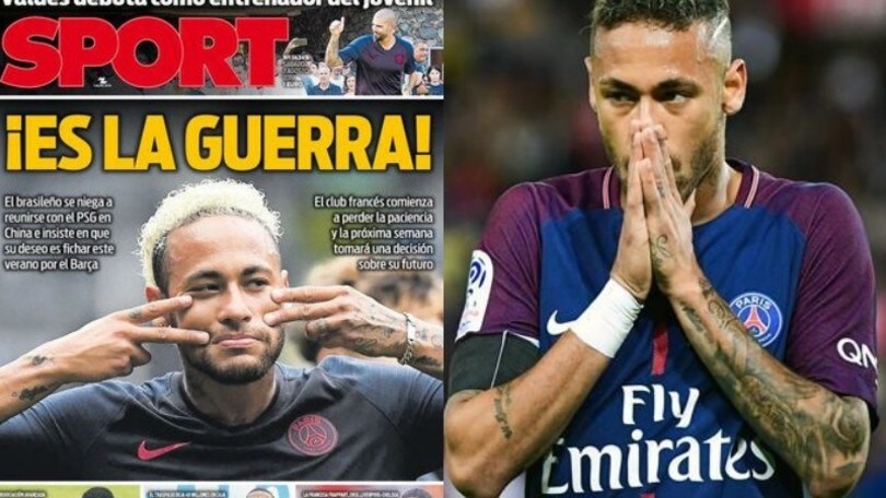 Sport: “Neymar, guerra al Psg: vuole solo il Barcellona”