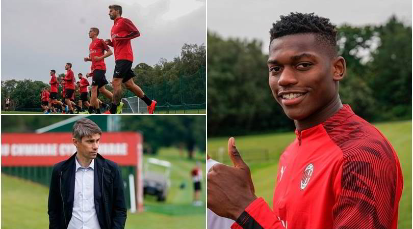 Milan, per Leao primo allenamento. E Massara osserva...