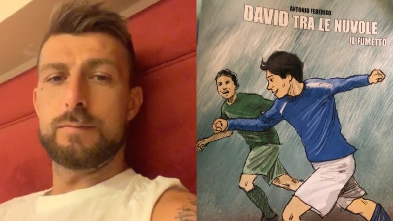 Acerbi e il fumetto "David fra le nuvole"