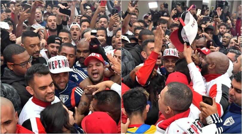 Che entusiasmo a San Paolo per l'arrivo di Dani Alves!