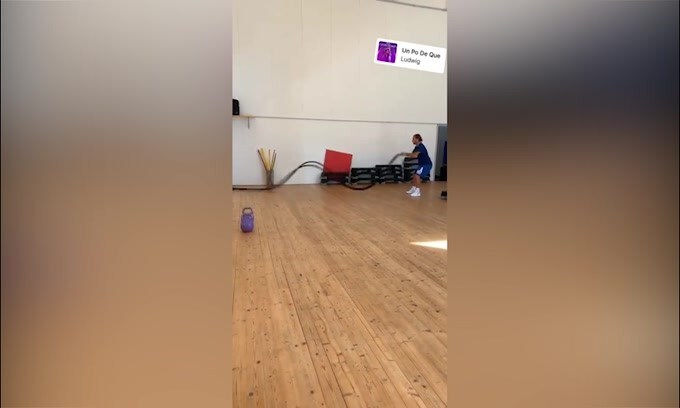 Totti, super allenamento in palestra!