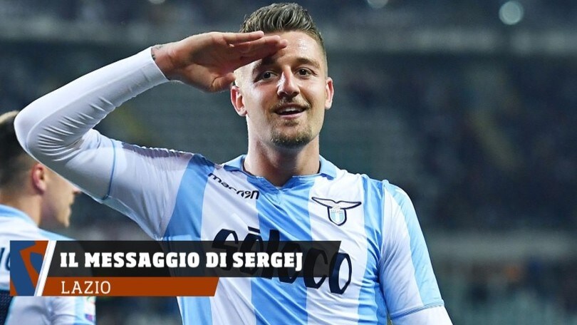 Lazio, il messaggio d'amore di Milinkovic