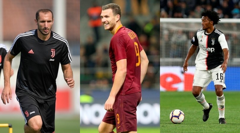 Ecco i dieci big in scadenza 2020: da Chiellini a Dzeko e Cuadrado