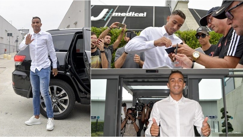Danilo arriva al J Medical, prima giornata con la Juve