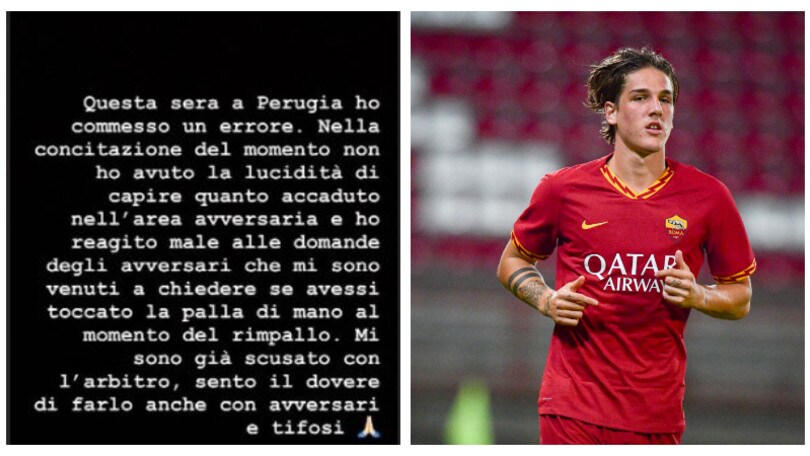 Zaniolo chiede scusa per il rigore: "Ho commesso un errore"