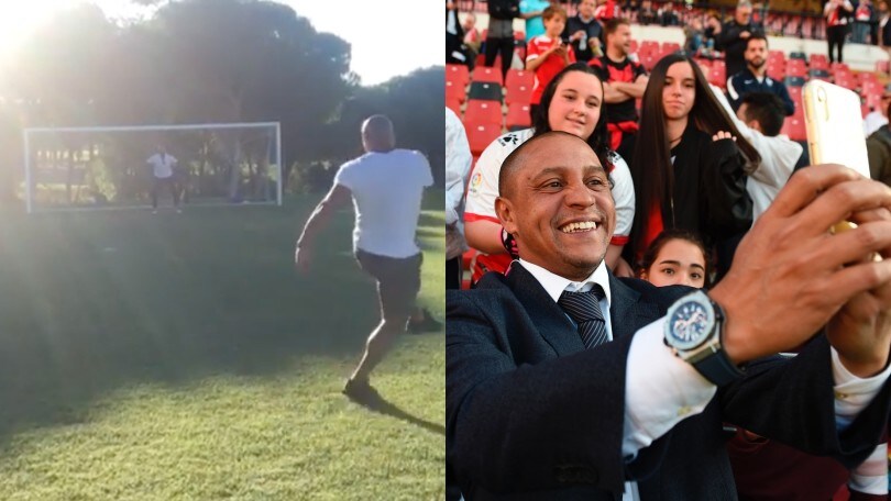 Roberto Carlos, che gol a Vitor Baia!