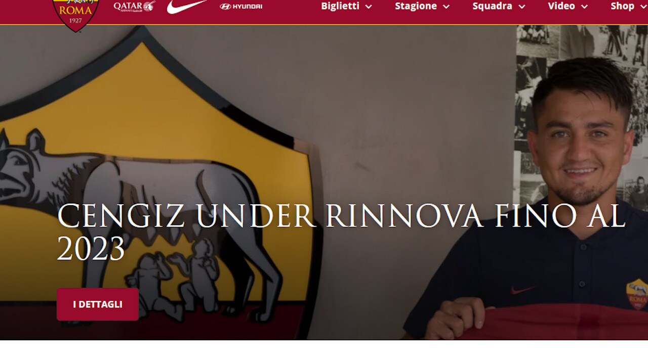 Roma-Under: ufficiale il rinnovo fino al 2023