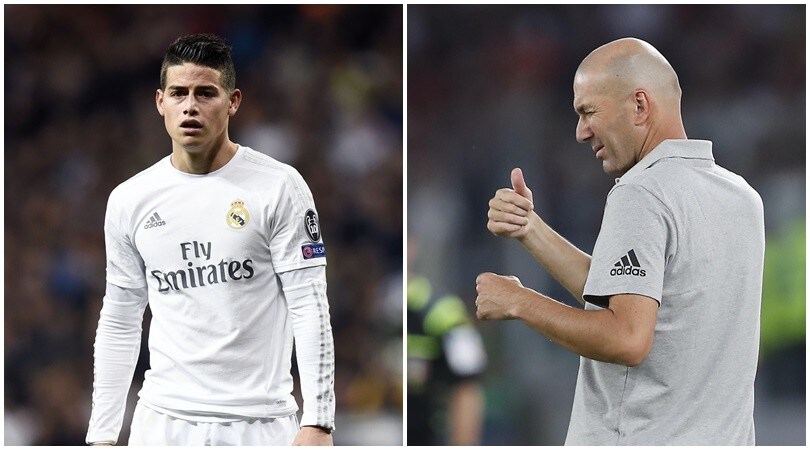 Napoli, James Rodriguez convocato da Zidane: "Felice di allenarlo al Real Madrid"