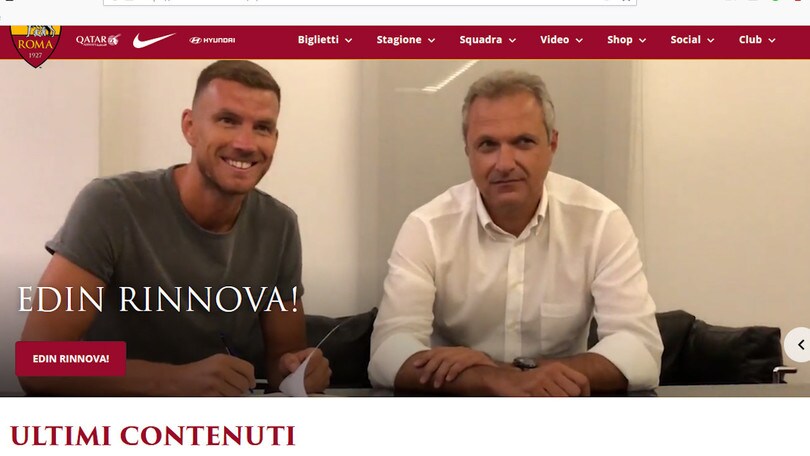 Ufficiale, Dzeko-Roma: avanti fino al 2022