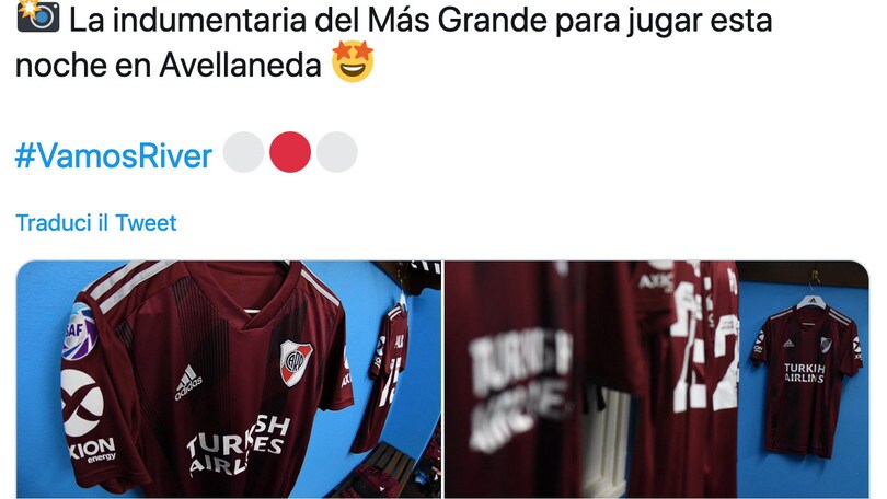 Il River vince con la divisa dei Più Grandi: 6-1 al Racing in maglia Toro