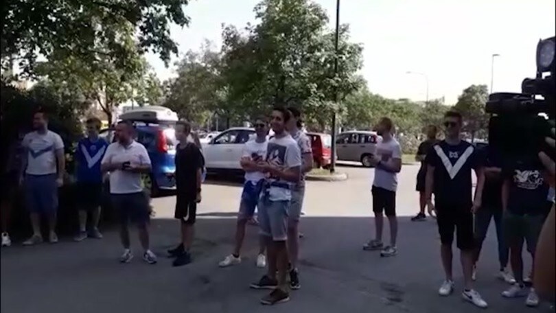 Brescia, l'attesa dei tifosi per Balotelli