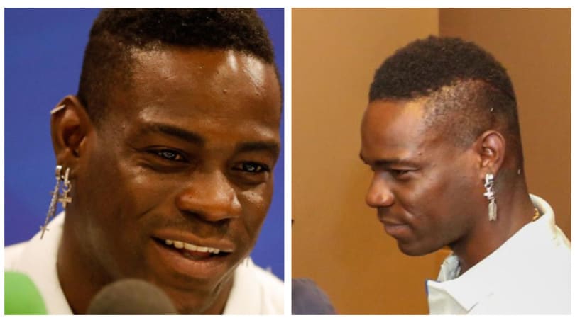 Balotelli style: che orecchini in conferenza