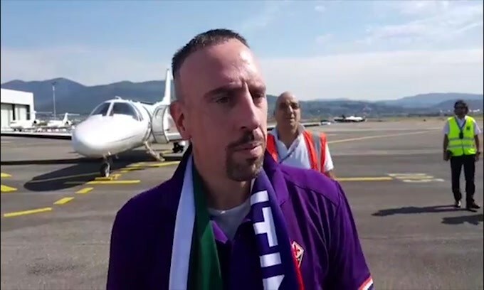 Ribery: "Contento di essere qui in Italia"