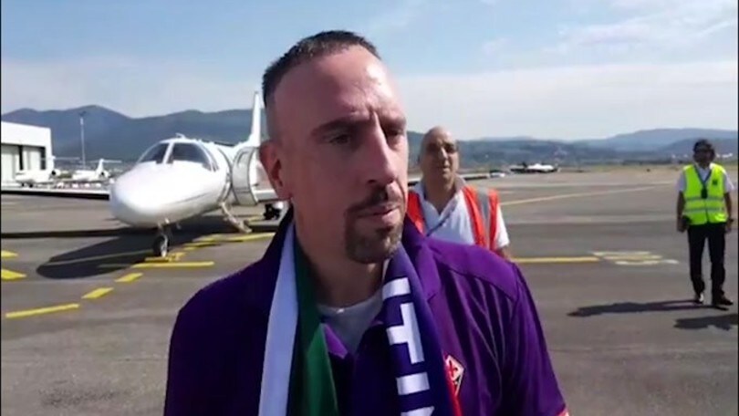 Ribery: "Contento di essere qui in Italia"