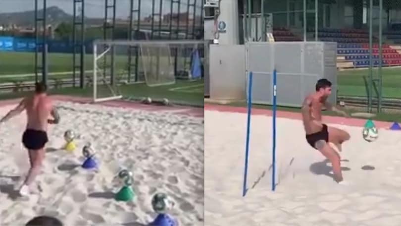 Messi bionico sulla sabbia: il recupero del genio