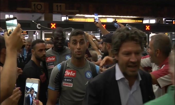 Napoli, ecco l'arrivo a Firenze