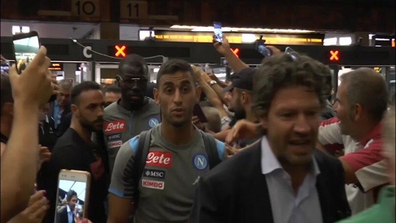 Napoli, ecco l'arrivo a Firenze
