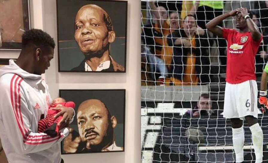 Pogba, messaggio contro il razzismo con l'erede in braccio, il papà e Martin Luther King