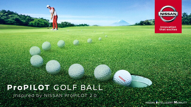 Nissan, ora anche la pallina da golf ProPILOT