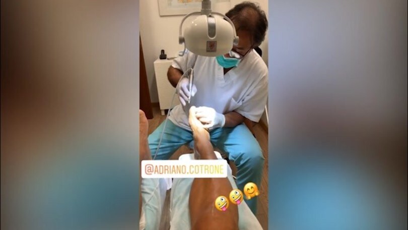 Totti, pedicure per il capitano