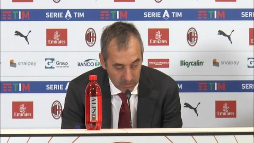 Giampaolo: "Piatek out? Il Milan ha tante risorse"