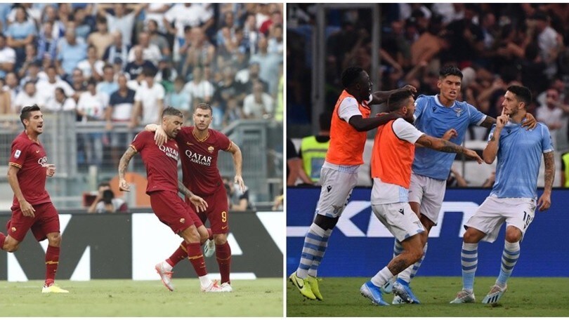 Lazio-Roma, è derby-spettacolo: dopo sei legni, finisce 1-1