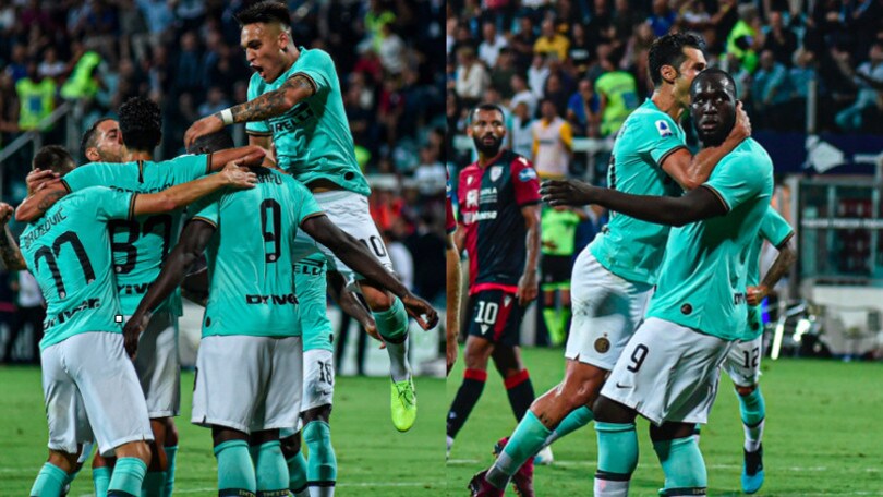 Festa Inter, vittoria a Cagliari e punteggio pieno