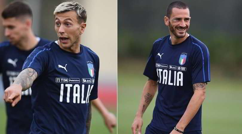 L'Italia in ritiro: Bernardeschi dirige, Bonucci se la ride