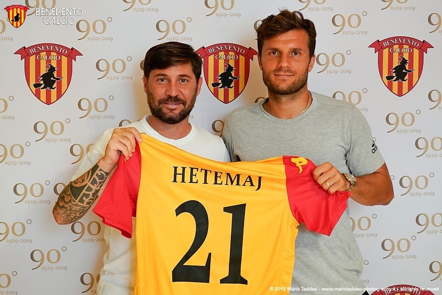 Benevento, ufficiale l'arrivo di Hetemaj