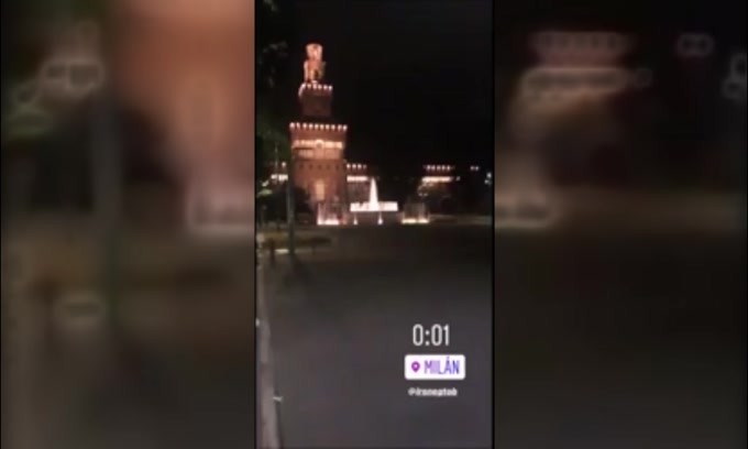 Musacchio si gode Milano di notte