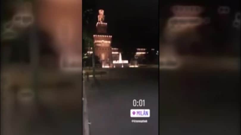 Musacchio si gode Milano di notte
