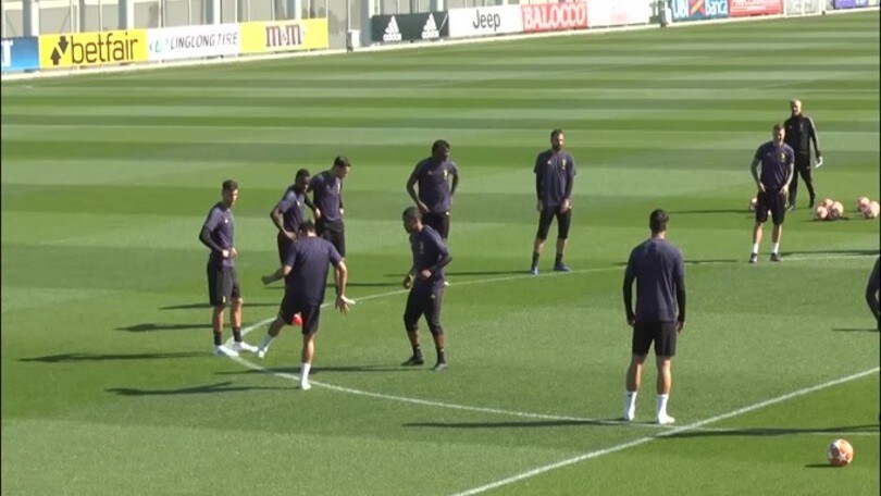 Juve, Ramsey segna in allenamento