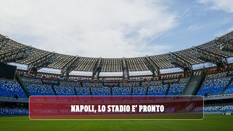 Napoli, lo stadio San Paolo è pronto per la Sampdoria