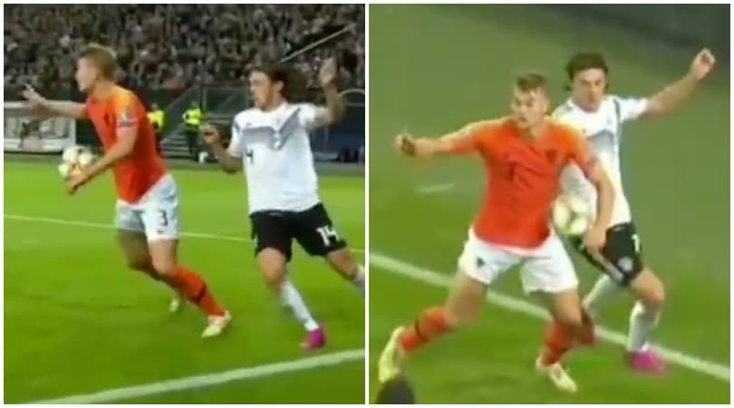 Olanda, sfortuna De Ligt: provoca il rigore per la Germania
