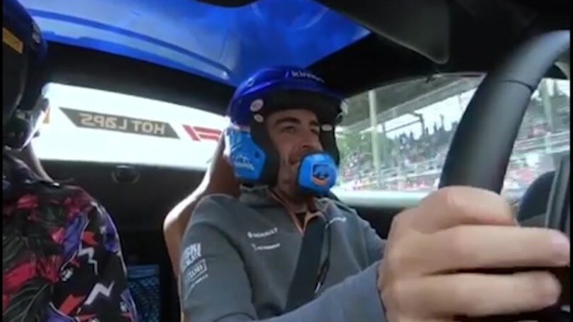 Petagna, giro pazzesco sul tracciato di Monza con Alonso