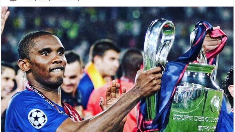 Il saluto di Abidal a Eto'o: «Grande giocatore e grande persona»