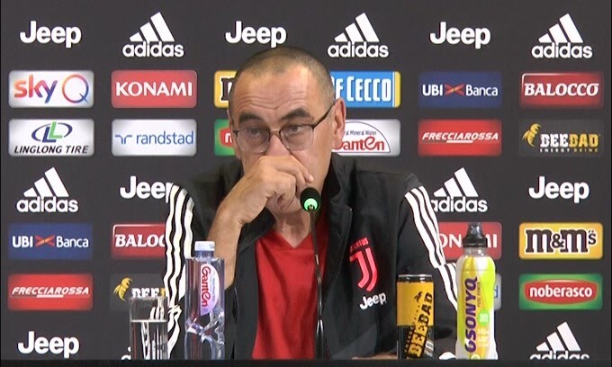 Sarri: "Mai detto che la Juve fosse fortunata"