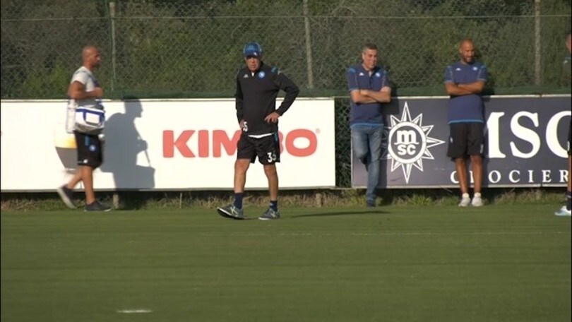 Napoli, squadra al lavoro verso la sfida contro il Liverpool