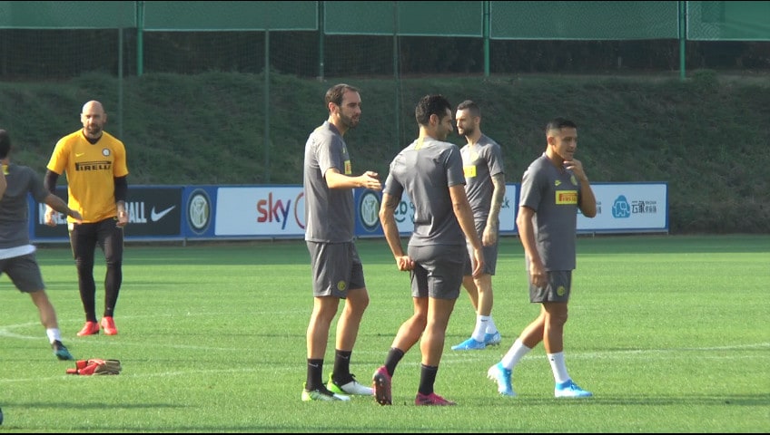 Inter, allenamento pre-Champions