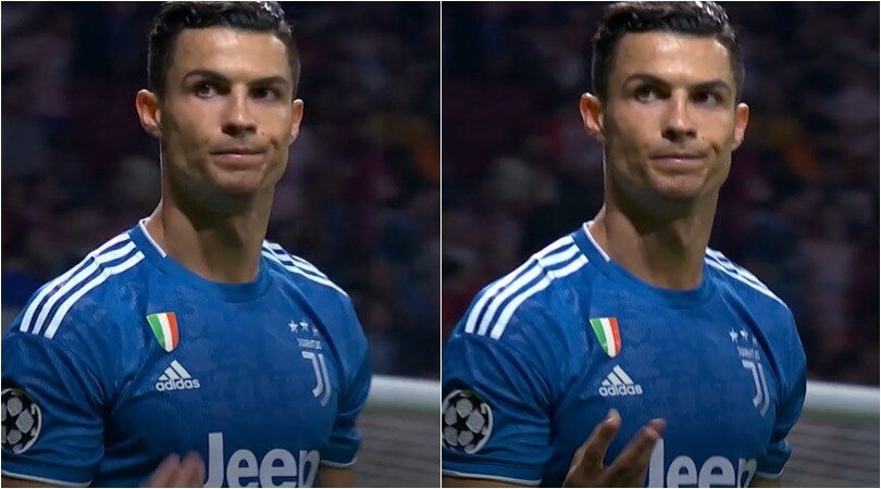 Juve, Cristiano Ronaldo sfiora il 3-2 al 94': il gesto ai tifosi dell'Atletico Madrid