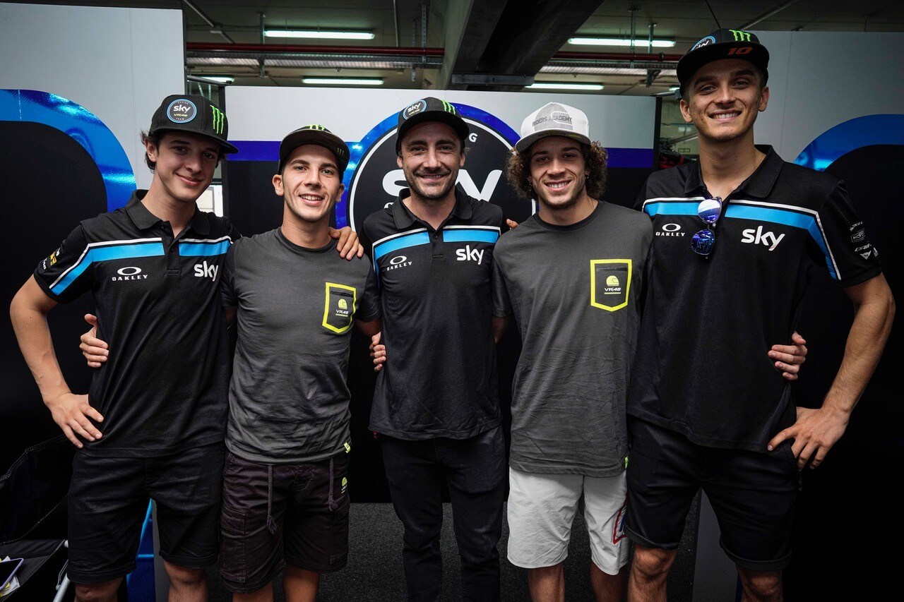Team Sky VR46: Bezzecchi con Marini in Moto2